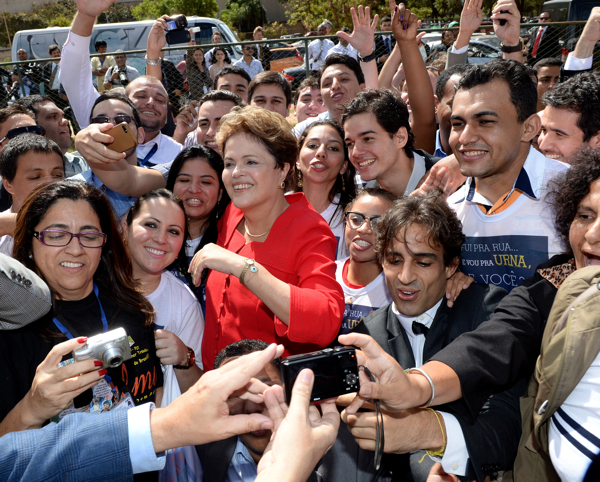 dilma durante conveno pdt
